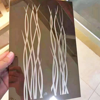 Silver Black Mirror 20C 304 Stainless Steel Deep Etched Sheet for Lift