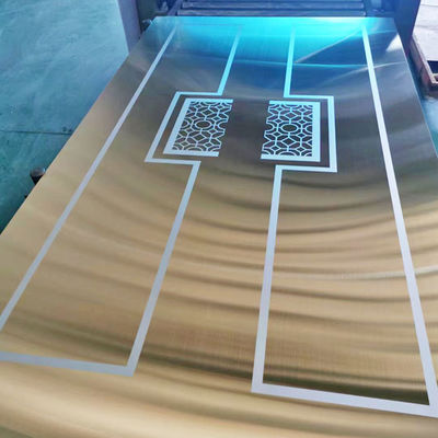 Guter Preis 8K Farbe 304 Edelstahl geätztes Blatt für Innenschrank Online