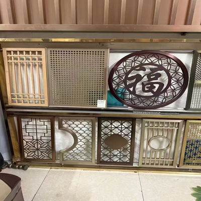 Guter Preis Trennwand Divdier 304 aus Edelstahl Gold Farbe angepasst Größe Titanschnittplatte Gold rostfreie Stelblätter Online