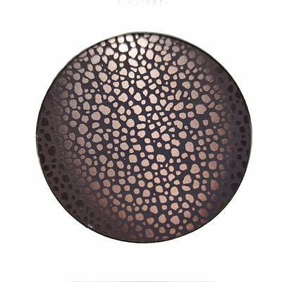 Antike Rose Gold Farbe 10C Edelstahl Tiefe geätzte Platte für die Wand