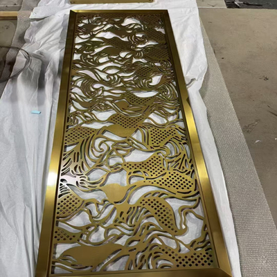 Laser-Schnitt Metall Messing Gold Innenpartition Edelstahl-Bildschirm für den Einstieg