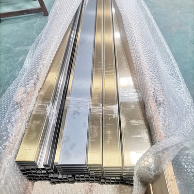 201 304 Gold Schwarz U-Form Edelstahl Trim Strips Wand Hintergrund für Innen- und Außendesign