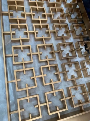 Custom Edelstahl Raum Trennschirm Laser Schnitt Design