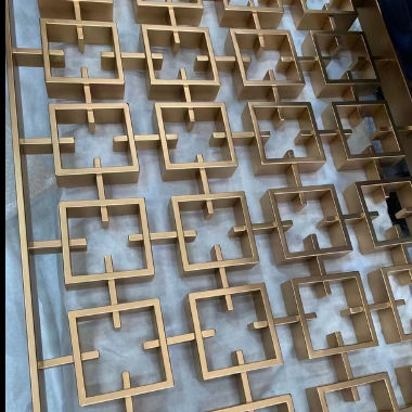 Guter Preis Hohl Design Edelstahl Wohnzimmer Trennwand Hintergrund Wand Hotel Projekt Dekoration Online