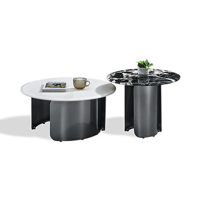 Guter Preis Kaffeetisch aus Kunststeinplatte, champagnergoldfarbenem Edelstahl Online