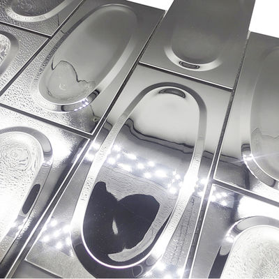 High Quality  300x300mm  Sliver  Mirror Stainless Steel Mosaic Tiles For Interior And Exterior Wall  Decoration