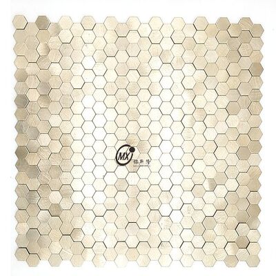 Export MOQ 10 Quadratmeter Aluminium Keramik 201 304 Metall Mosaik Home Club Ktv Bar Wand Dekoration