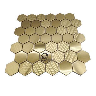 ORM ODM Golden Matte/Glanz-Finish Mosaikfliesen für Innenarchitektur für Küche Backsplash/Badezimmerwand