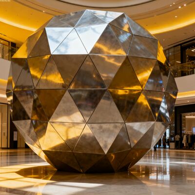 Guter Preis Künstlerdesign 304 316L Edelstahl Skulpturenzentrum NYC für Architekturprojekt Online