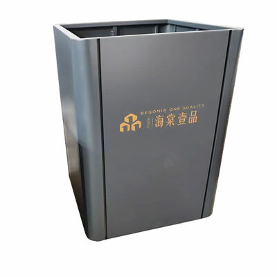 Guter Preis Moderne geometrische Edelstahlpflanzschachtel mit Glasbeilagen Online