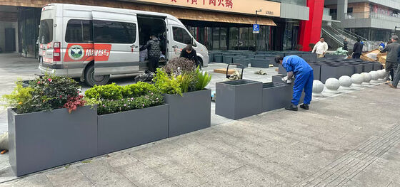 Guter Preis Maßgefertigter Selbstbewässernder Pflanzkasten aus Edelstahl mit Bewässerungssystem Online