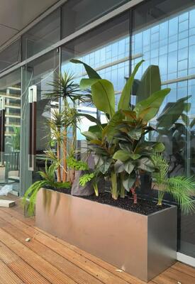 Guter Preis Pflanzkasten aus Edelstahl-Gitter mit Moosauskleidung - Sondermaße Online