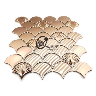 Guter Preis Polsterte Spiegelveredelung aus Edelstahl Mosaik für Luxushoteldekoration Online