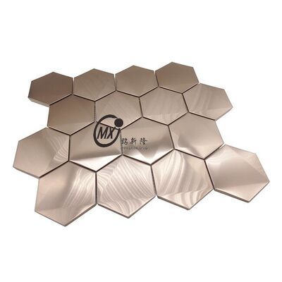 Guter Preis Farbenfrohe PVD-beschichtete Mosaikfliesen aus Edelstahl in Gold, Roségold, Schwarz Online