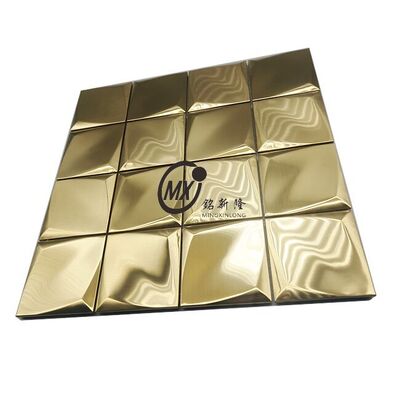 Guter Preis Barcode Pattern Stainless Steel Mosaic for Modern Retail Shop Decoration Online