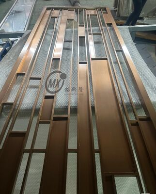 Guter Preis PVD-Beschichtung aus Titan, Edelstahl, Bildschirmbedrängung mit Spiegel 8k Polnisch und anpassbare Farboptionen Online