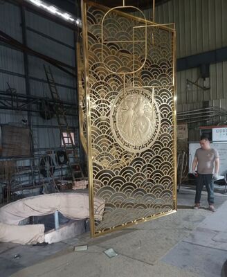 Guter Preis Asian Cultural Pattern Stainless Steel Decorative Screen Online