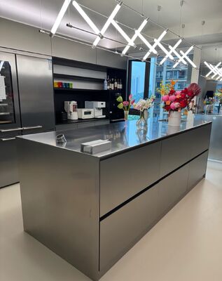 Guter Preis Kratzfeste Edelstahl-Spüle für die Küche, 24 Zoll, Einzelbecken Online