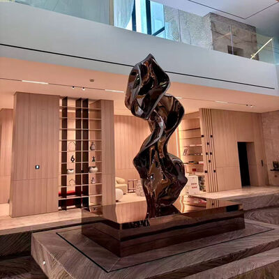 Guter Preis Messingfarbe 304 Spiegel Bronze Edelstahl Skulpturenzentrum NYC Kunstgalerie Online