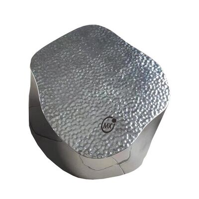 Sliver Spiegel Hammered/Embossed Edelstahl Wolken Nesting Kaffeetisch Set Moderne Luxus Wohnzimmermöbel