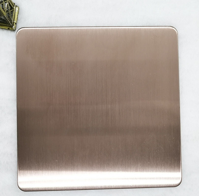 JIS 304 keine 4 Bronzehaarstrichedelstahlblech-Wände 1500mm