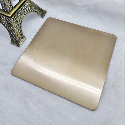 Schräg liegen-spuriges Überzug-Titan Champagne Gold Color Stainless Steel-Blatt-PVD