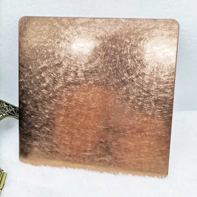 Rose Gold Stainless Steel Custom Plates - Support Laser Cutting And Complex Shapes