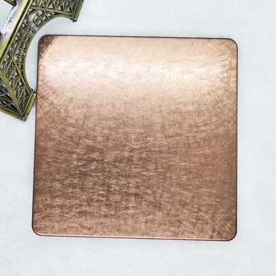 Rose Gold Stainless Steel Custom Plates - Support Laser Cutting And Complex Shapes