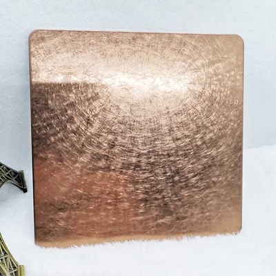 Rose Gold Stainless Steel Custom Plates - Support Laser Cutting And Complex Shapes