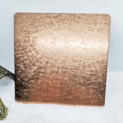 Rose Gold Stainless Steel Custom Plates - Support Laser Cutting And Complex Shapes