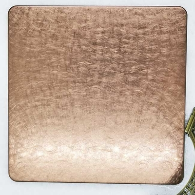 Rose Gold Stainless Steel Custom Plates - Support Laser Cutting And Complex Shapes