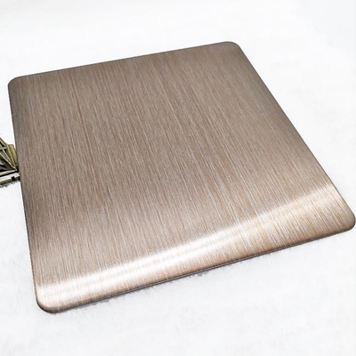 Rose Gold Stainless Steel Custom Plates - Support Laser Cutting And Complex Shapes