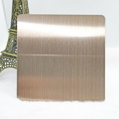 Rose Gold Stainless Steel Custom Plates - Support Laser Cutting And Complex Shapes