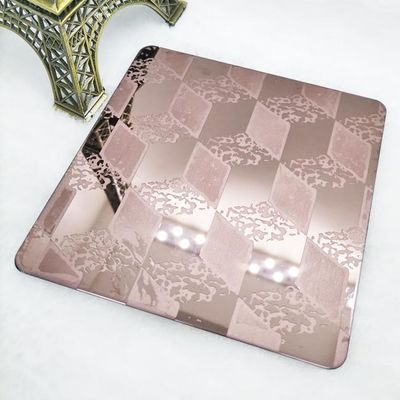 Guter Preis Farbe SUS316 ätzte Aufzugs-Dekoration des Edelstahlblech-1mm 3mm Online
