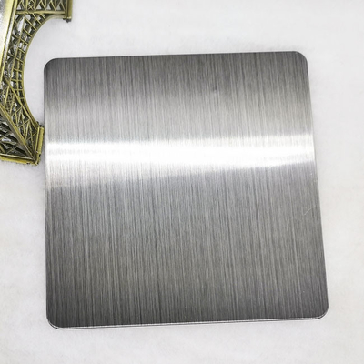 Haarstrichschwarz-Farbedelstahlblech PVD des Satin-SS430 beschichtete
